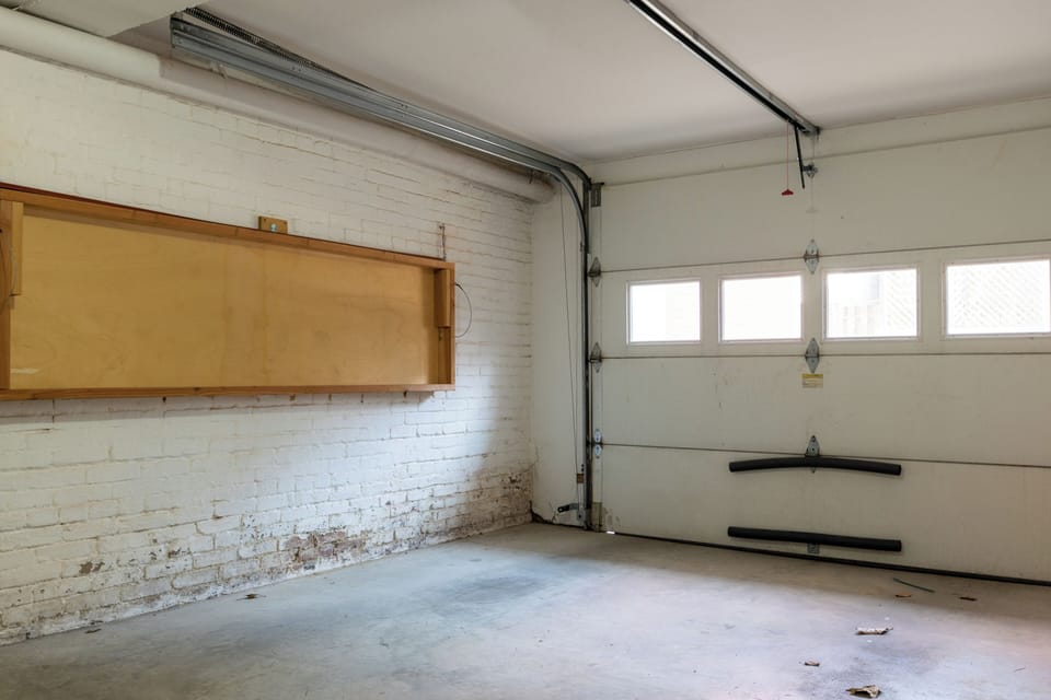 Large garage for large cars, bikes, sports equipment