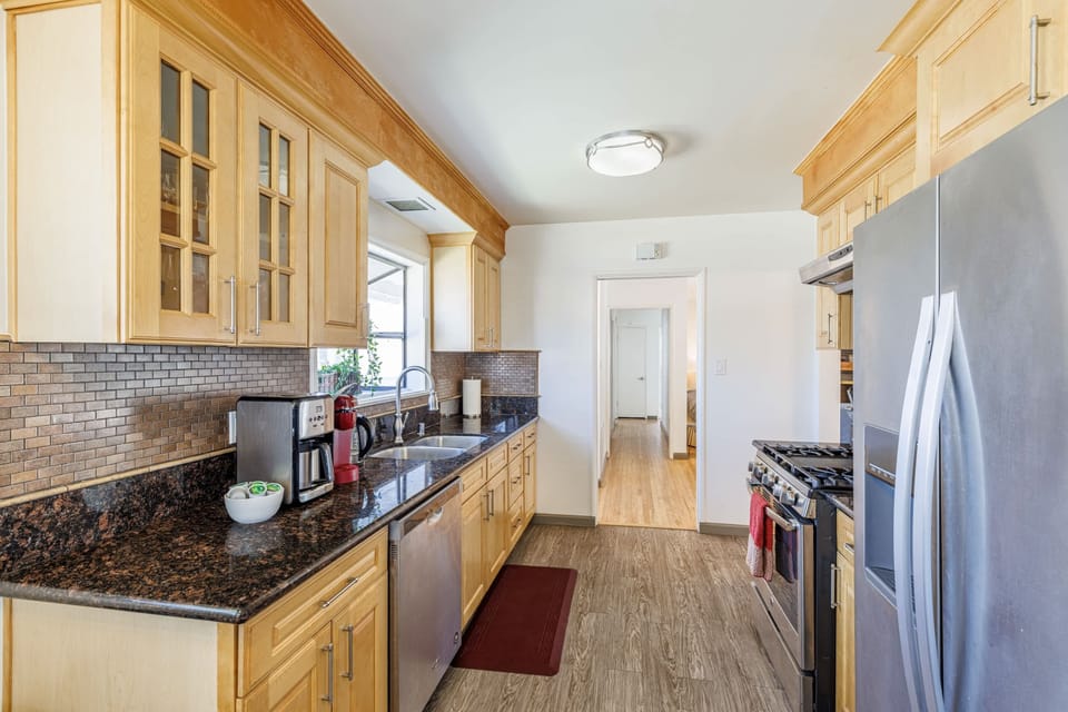 Fully stocked kitchen w everything you need for a great meal!