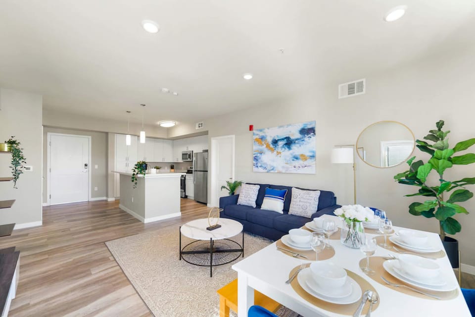 Bright, modern, and thoughtfully styled—welcome to your home away from home. 