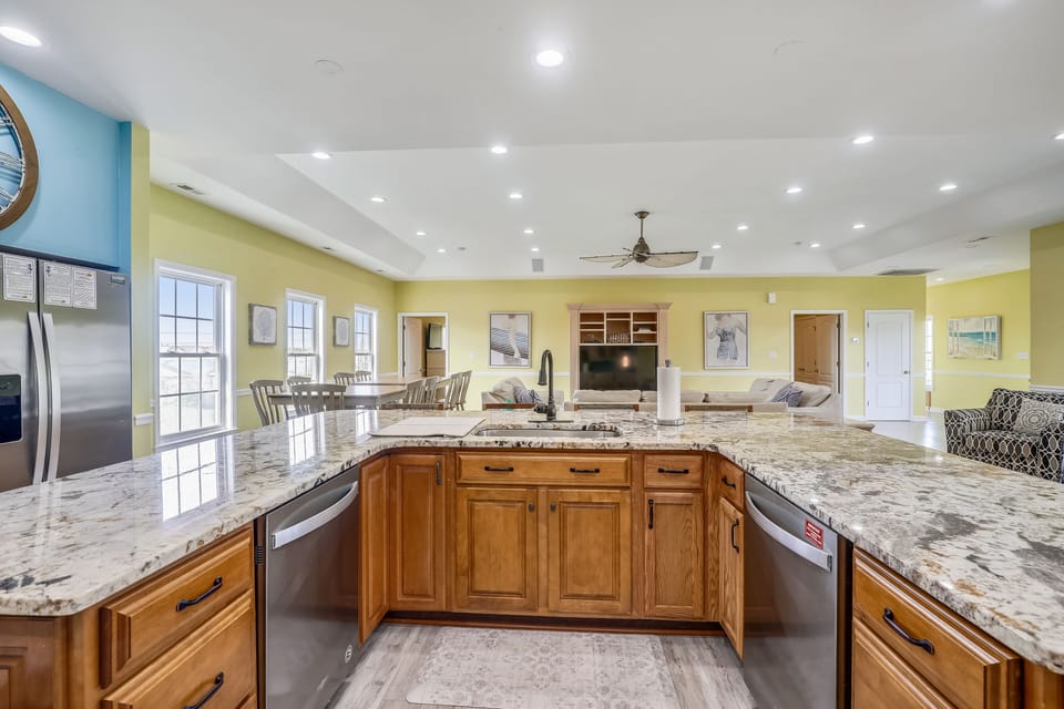 The family chef will love this updated kitchen complete with a huge workspace.