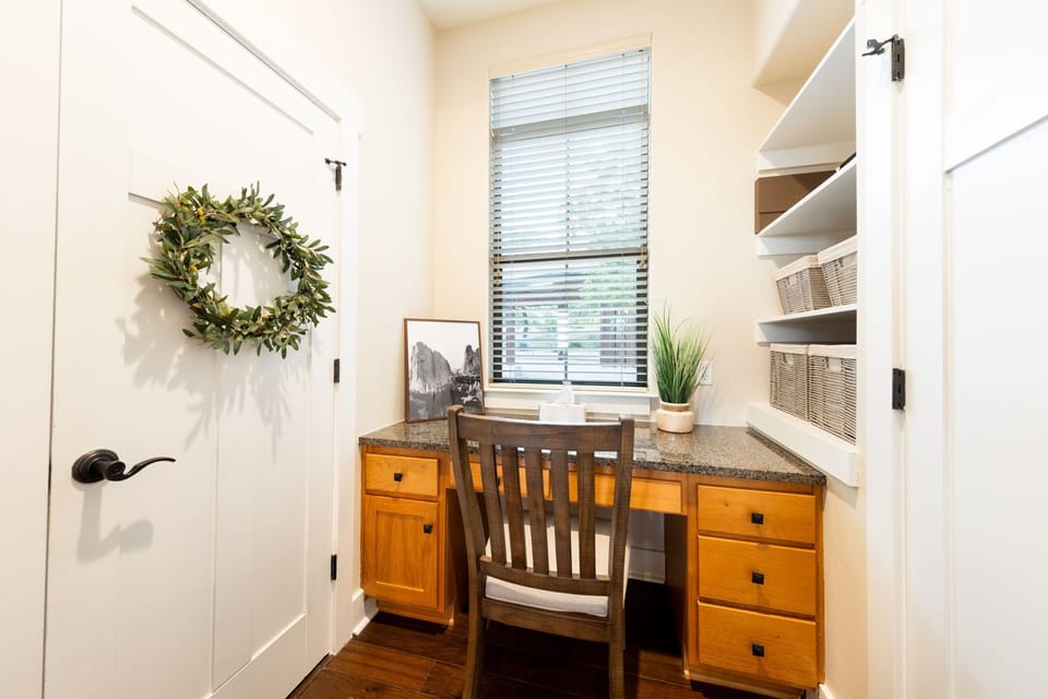 Office nook near the kitchen just in case you have to work while staying with us