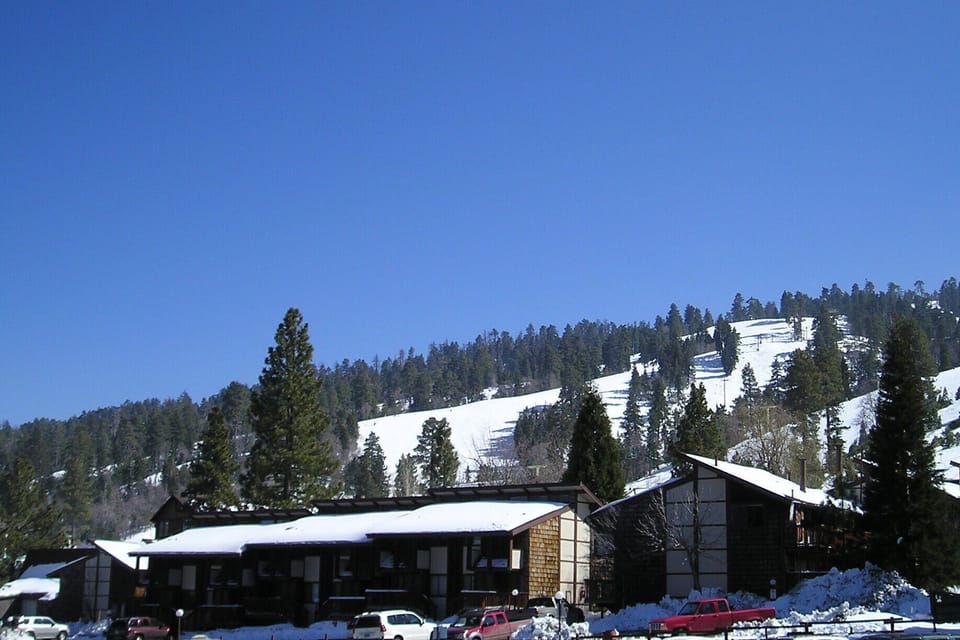 Complex at the base of ski area