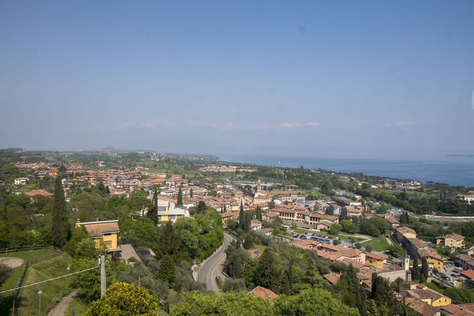 View on the lake from the castle of Padenghe sul Garda