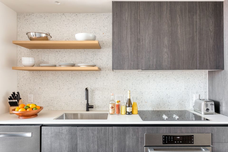 Pratical kitchen.