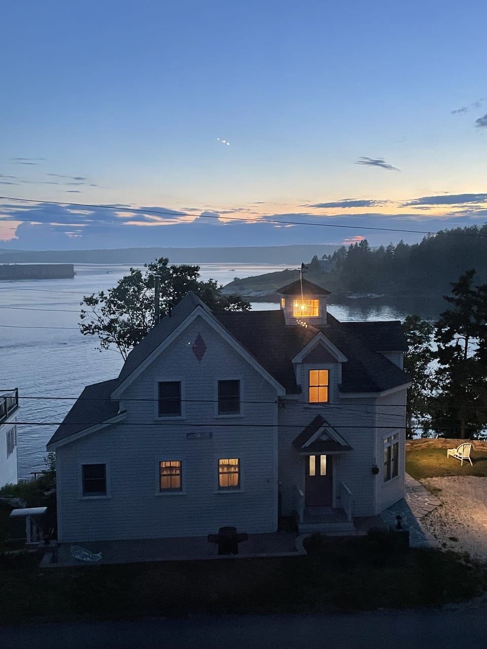 Picturesque view of Daily Bread in the evening