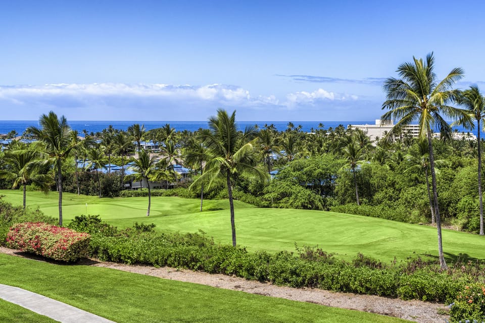 View of Keauhou Golf Course from the lanai 
