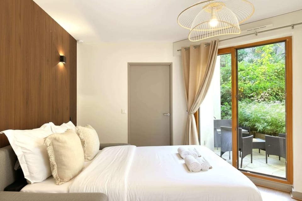 A spacious comfortable double sofa bed in the living room.