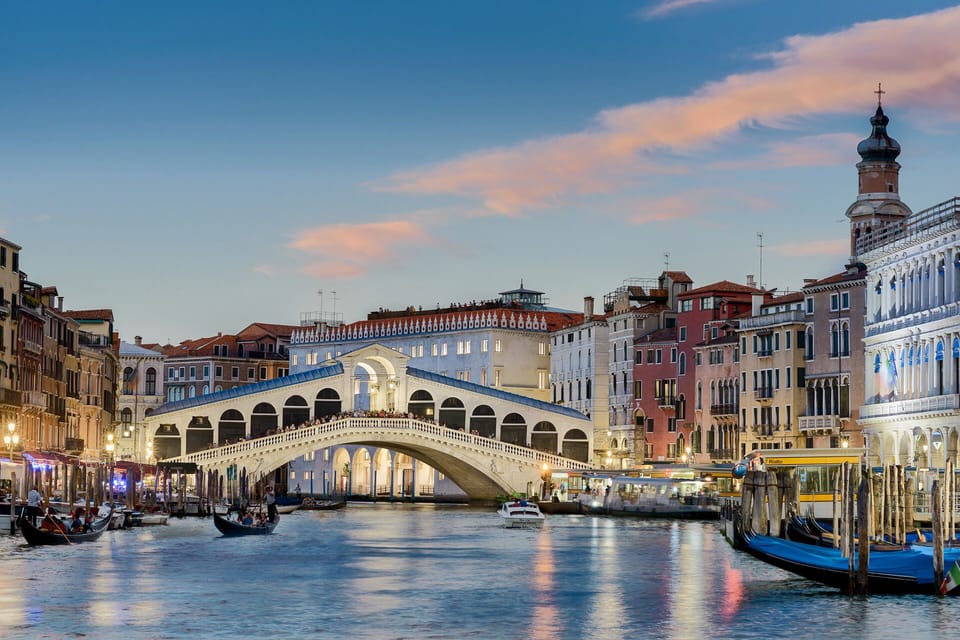 Stay in the historic heart of Venice near the Rialto Bridge.