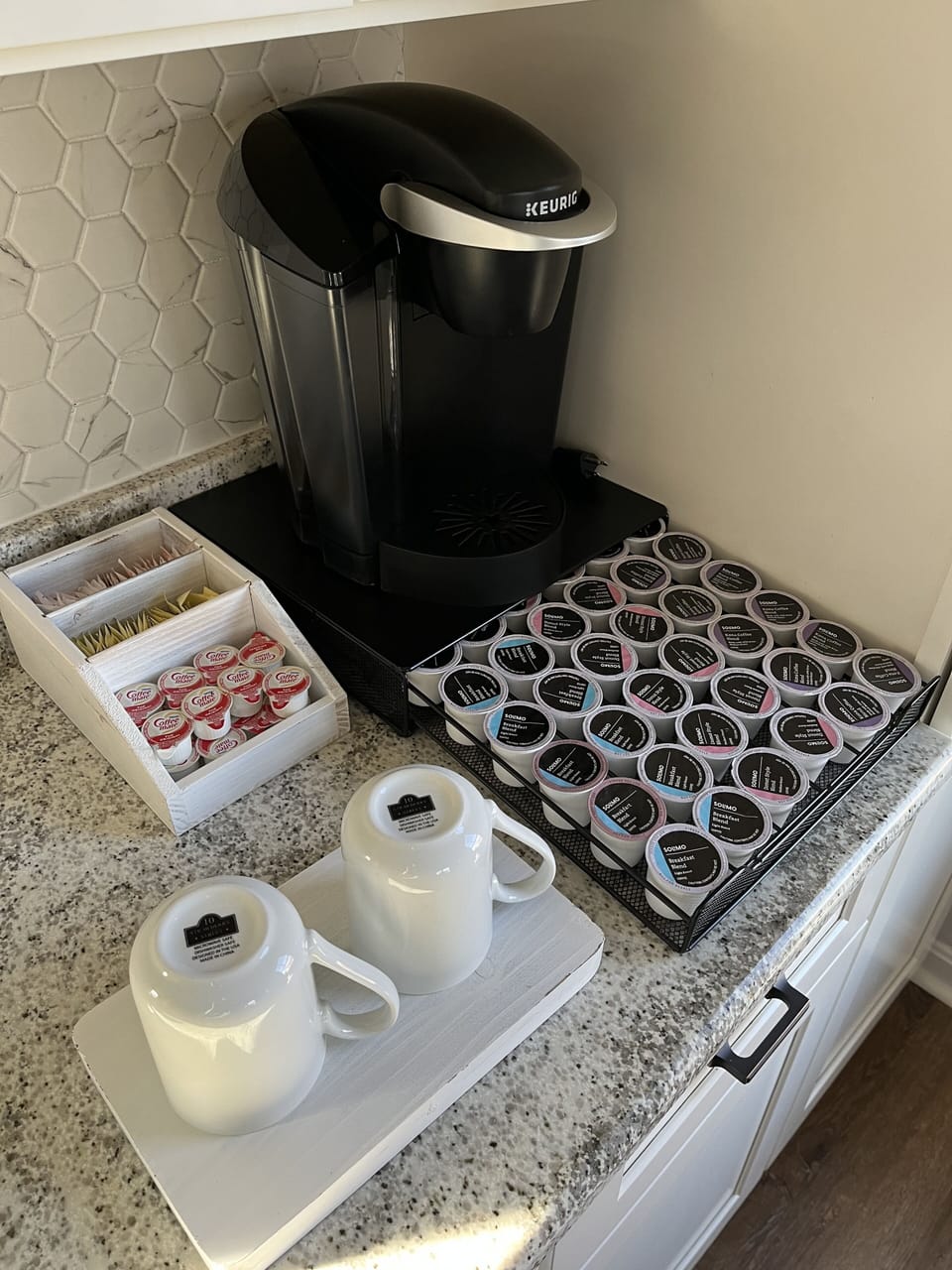 Coffee? We got you covered. Enjoy complimentary coffee at your own coffee bar.