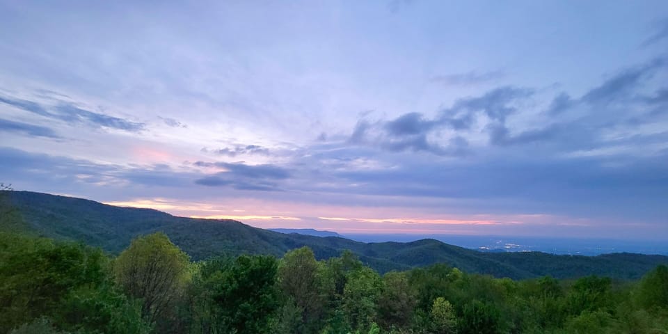 View from our balcony!