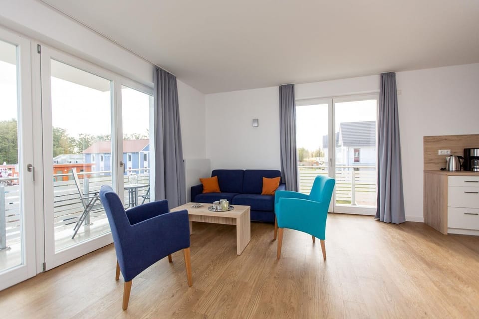 Panorama maisonette at the marina (house 6, no. 43) Parking lot directly at the house - Apartment in Plau am See