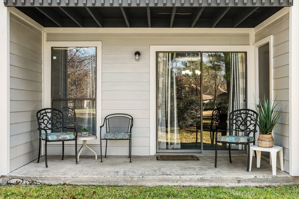 Private balcony with golf course views.