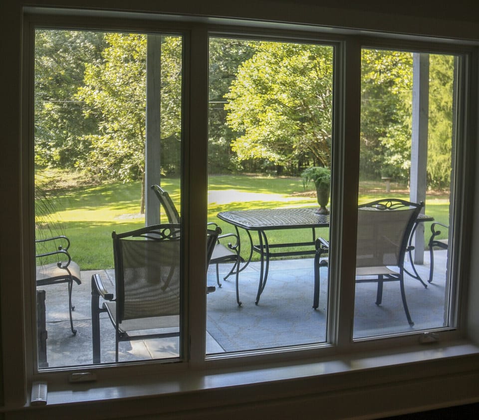 View from living room.