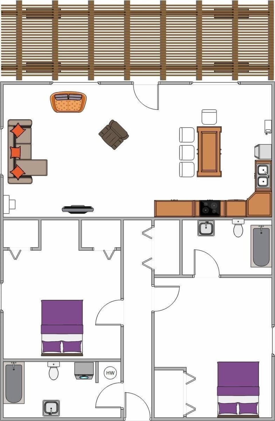 Cabin layout.