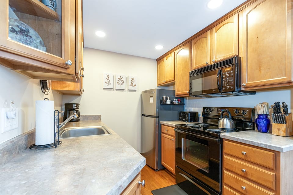 Fully stocked kitchen