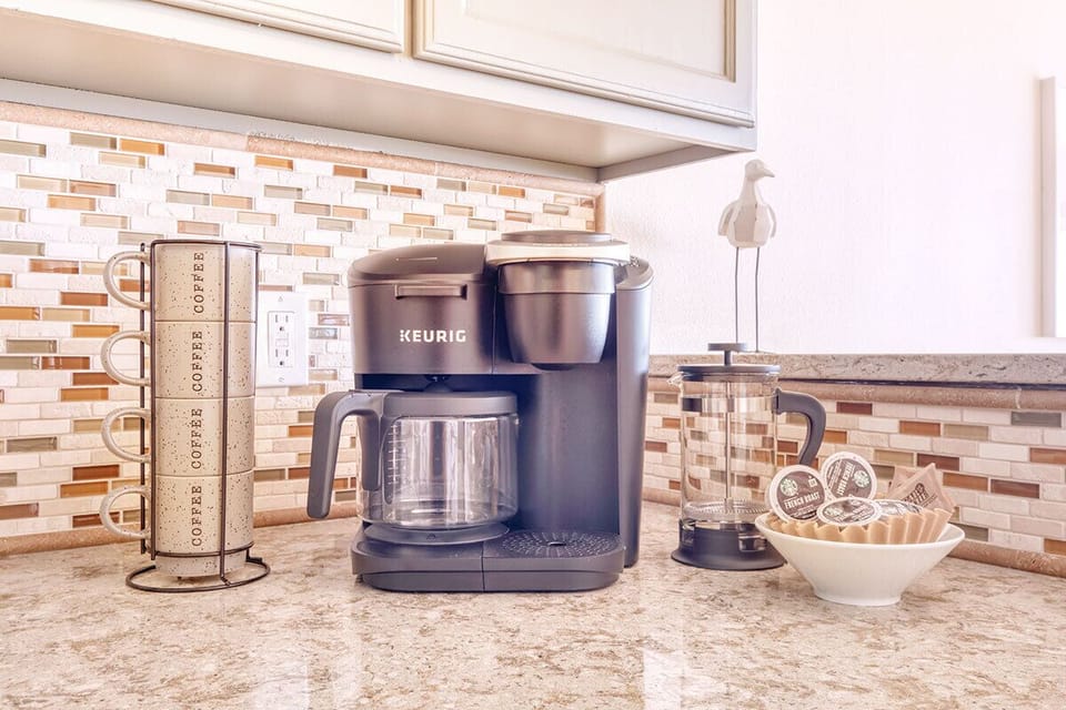 Keurig Coffee Pot and French Press at the ready to get your day started