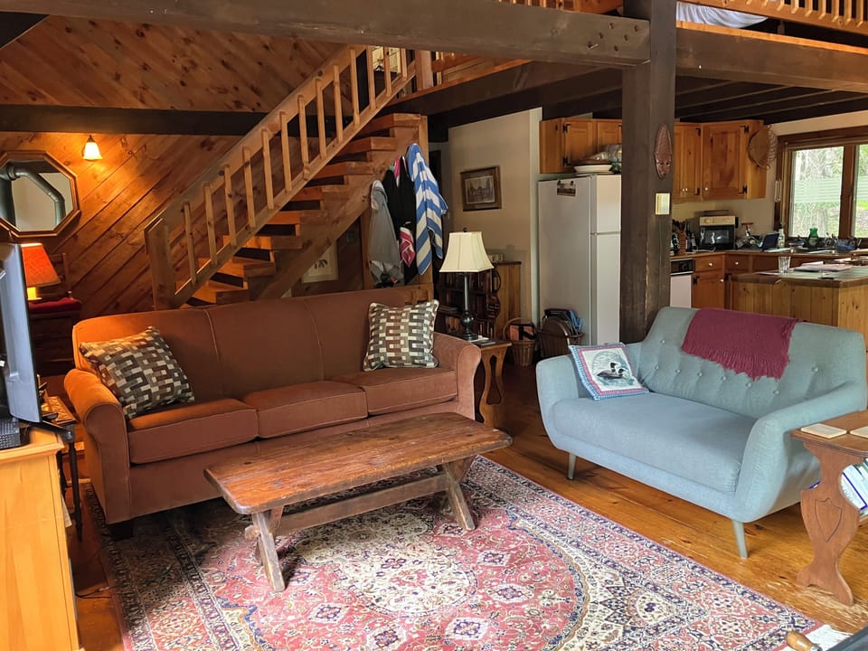 Living Room with Pull-Out Queen Sofa Bed