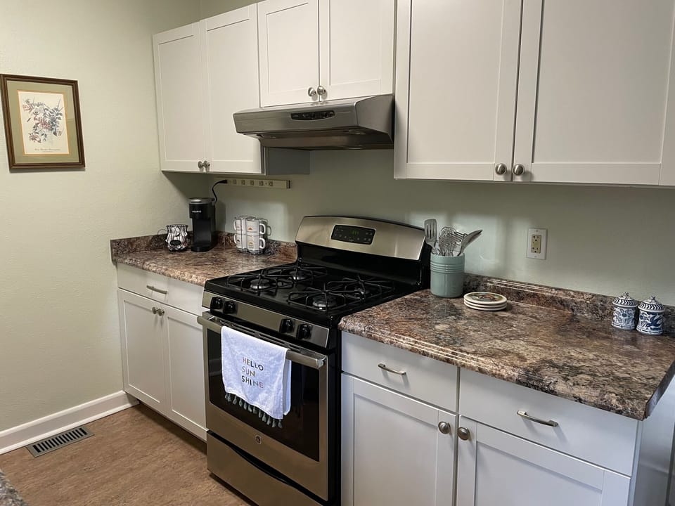 Gas stove and coffee station