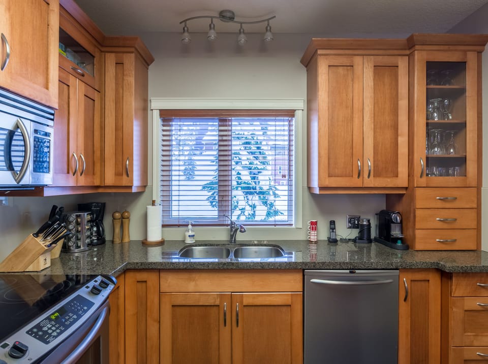 Enjoy the View from the window above the Kitchen Sink 