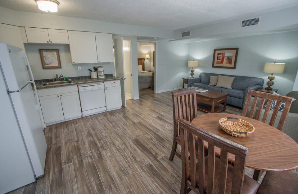 Dining Area, Kitchen, Bathroom, Bedroom, and Living Area