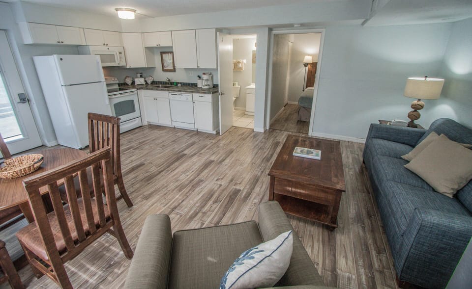 Dining Area, Kitchen, Bathroom, Bedroom, and Living Area
