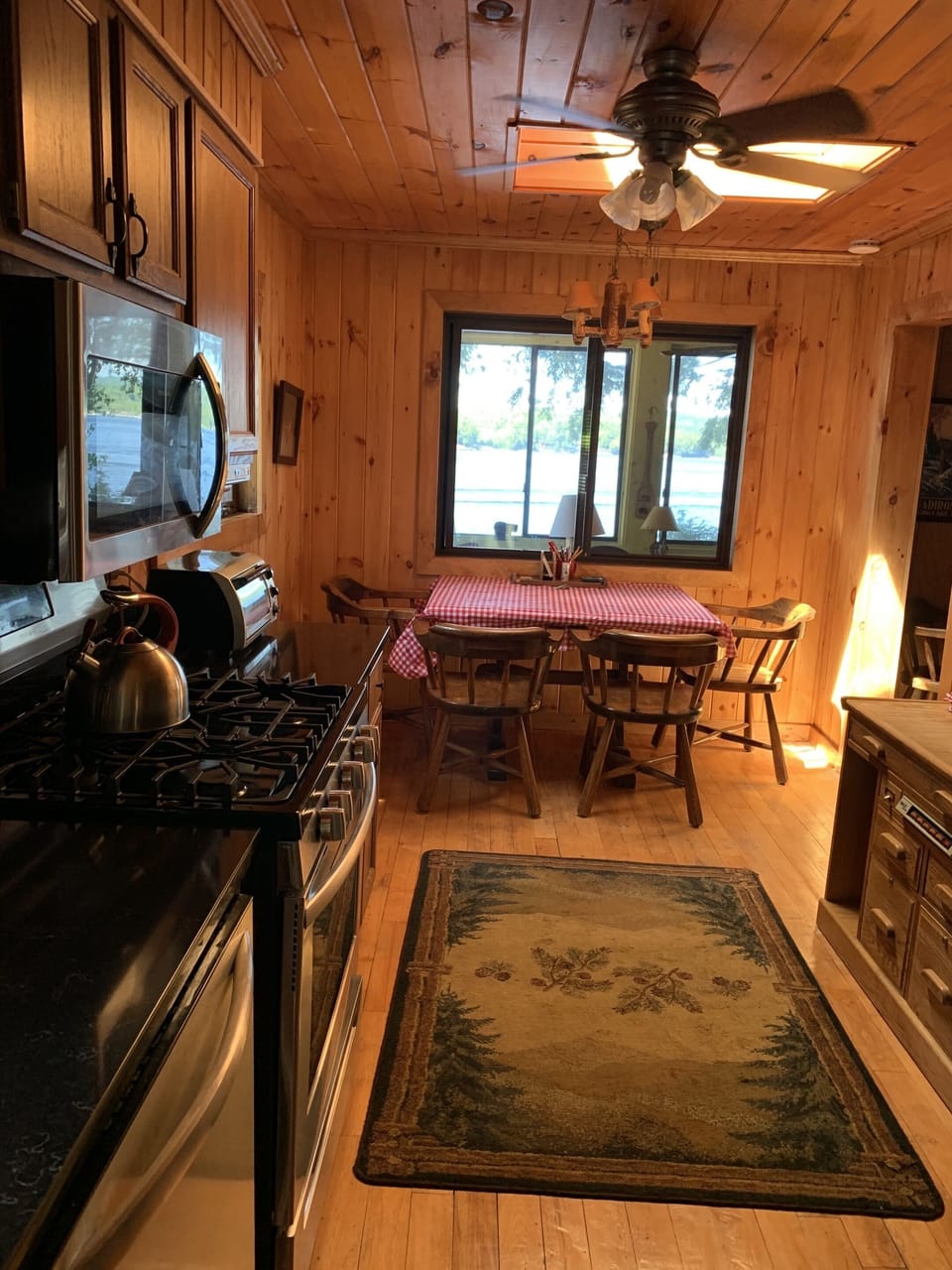 Lake House Kitchen Table and View