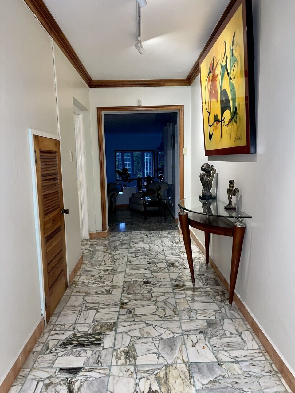 Path-way to main floor living room