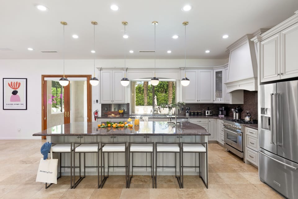 Spacious kitchen.