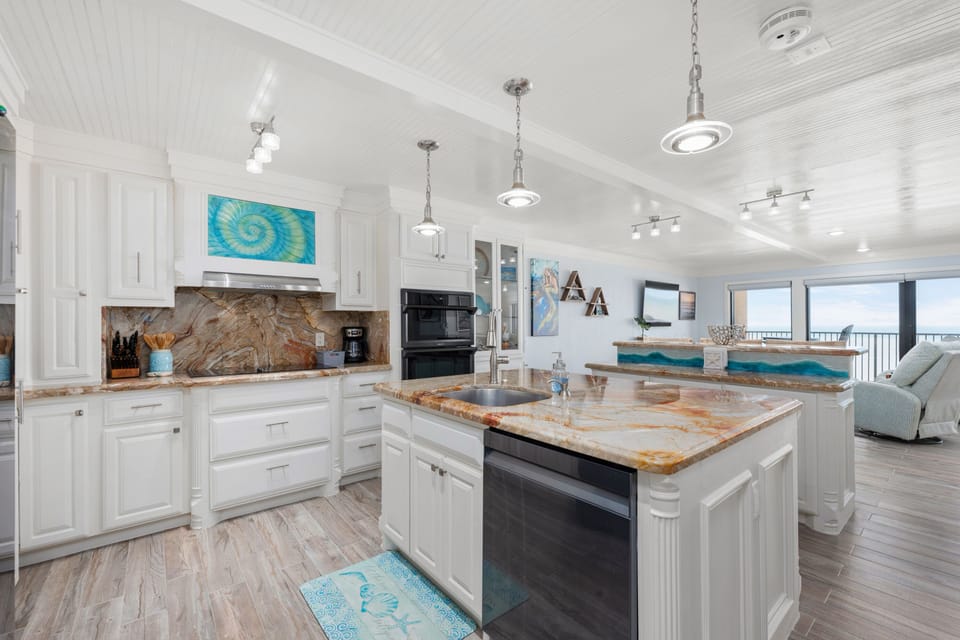 The open floor plan feels spacious and peaceful.