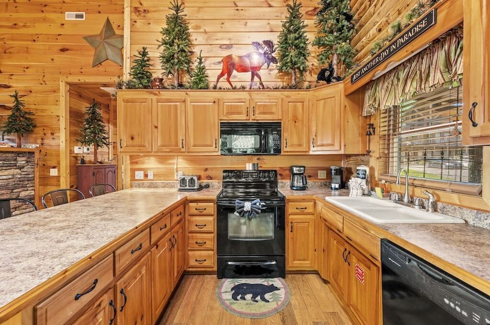 Wandering Bear's fully equipped kitchen