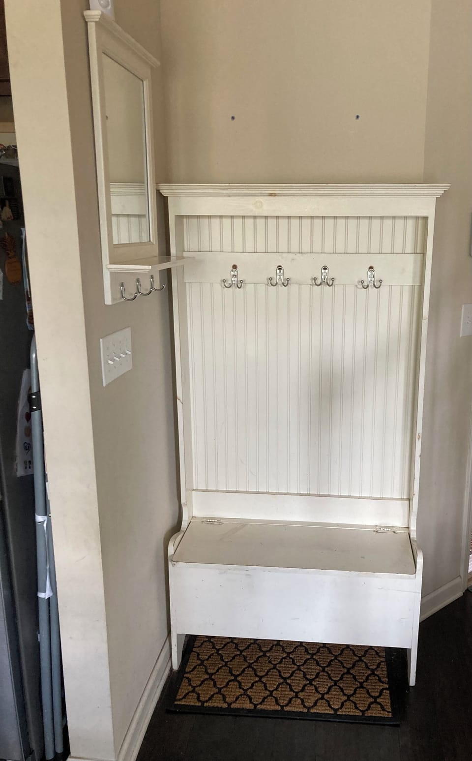 Hall tree for bags and shoes