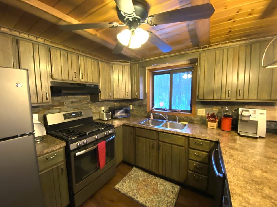 Fully stocked kitchen