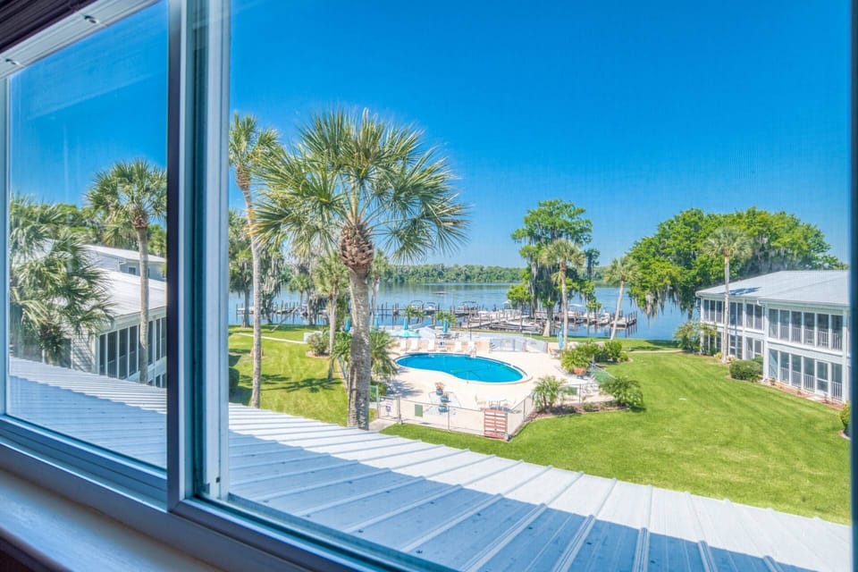 Take in the scenery from your bedroom window.