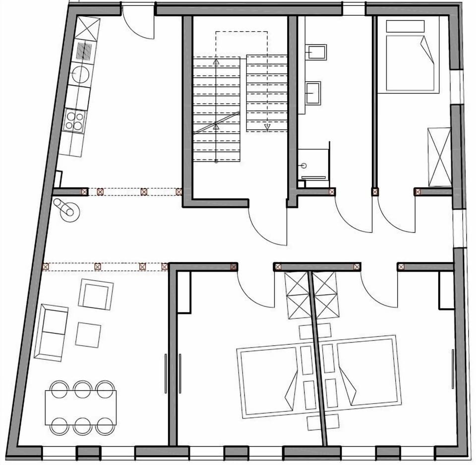 Comfortable floor plan