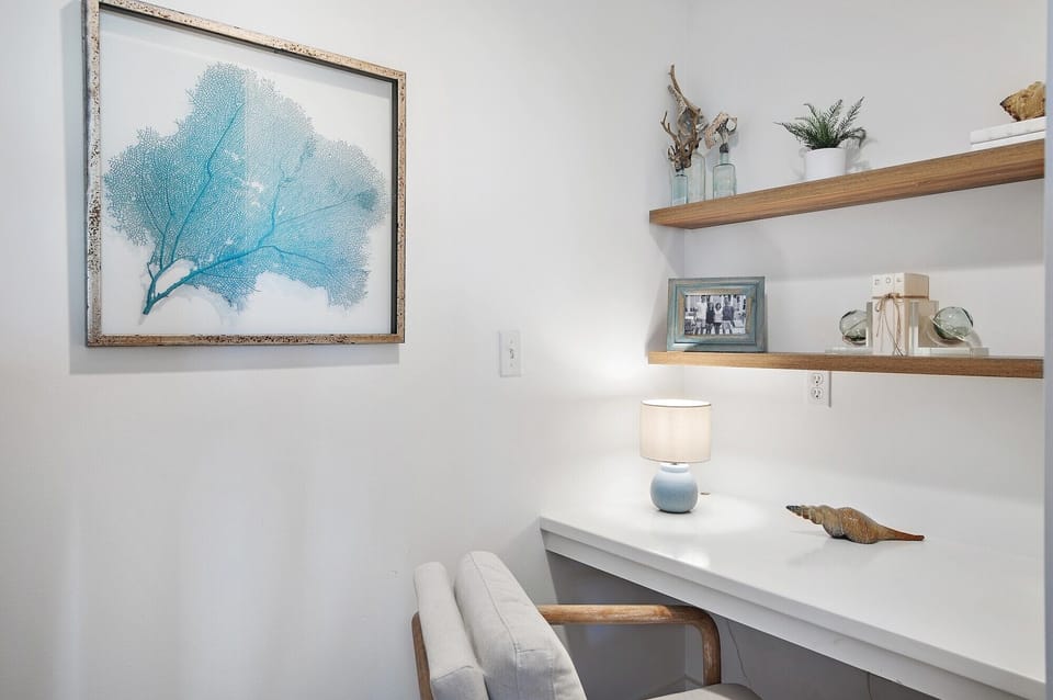 Upstairs office area