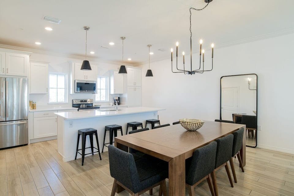 Plenty of seating for game nights and shared dinners.