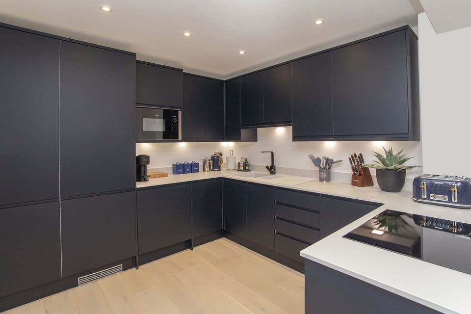 Fully stocked kitchen