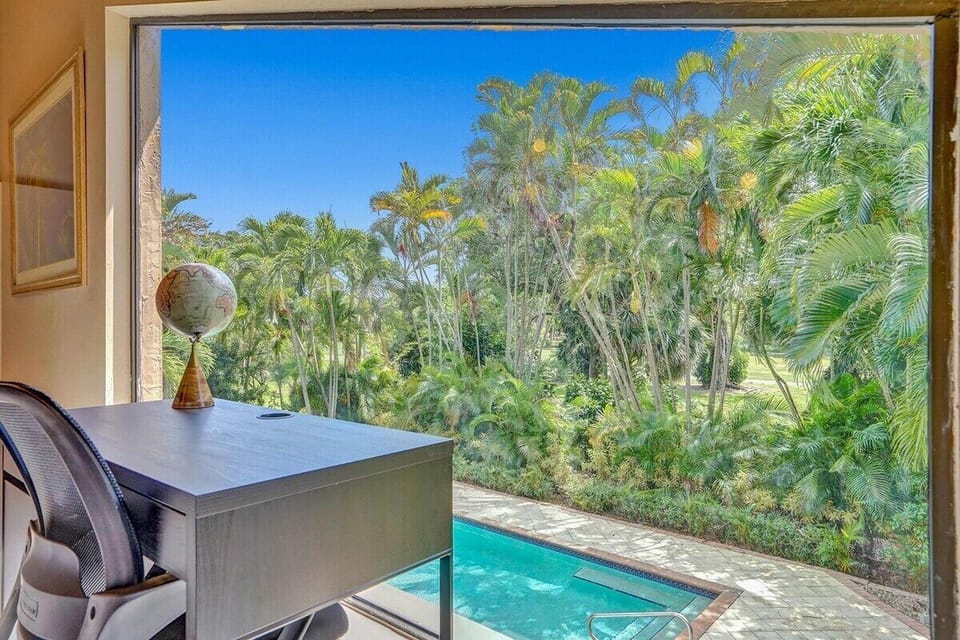 Working space with Pool view