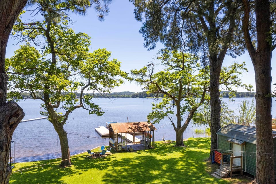 Waterfront Backyard | Charcoal Grill