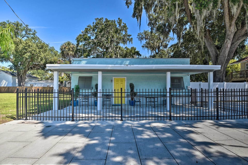 Front Exterior | 4 Exterior Security Cameras | Single-Story Home