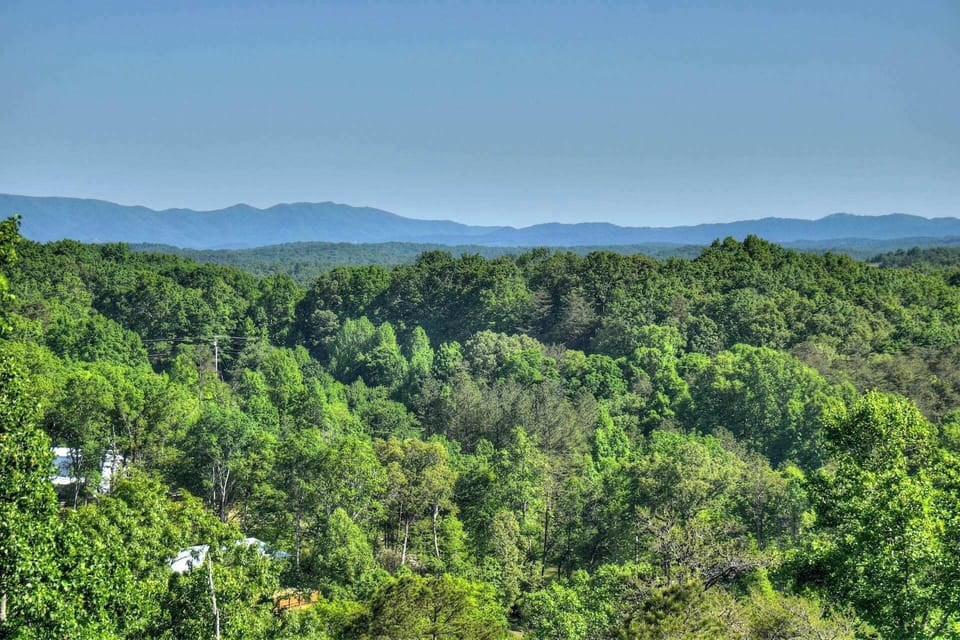Mountain views from the cabin