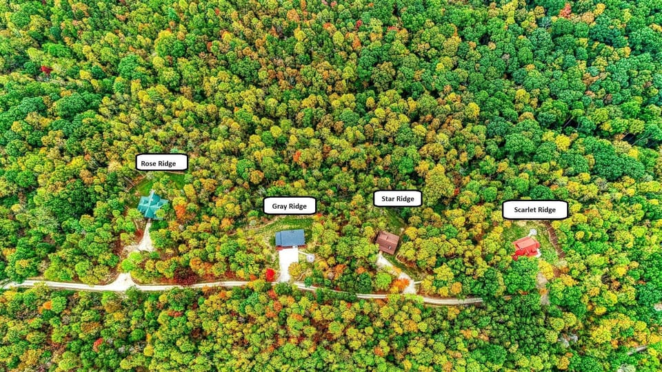 Scarlet Ridge is located on 25 acres and is walking distance to Old Man's Cave