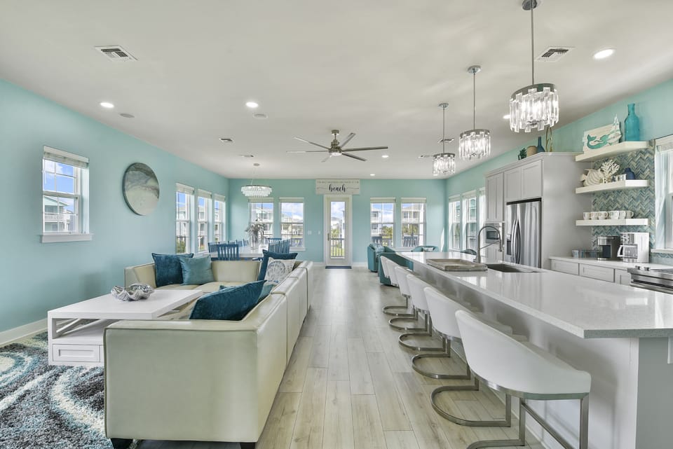 Open concept floor plan.