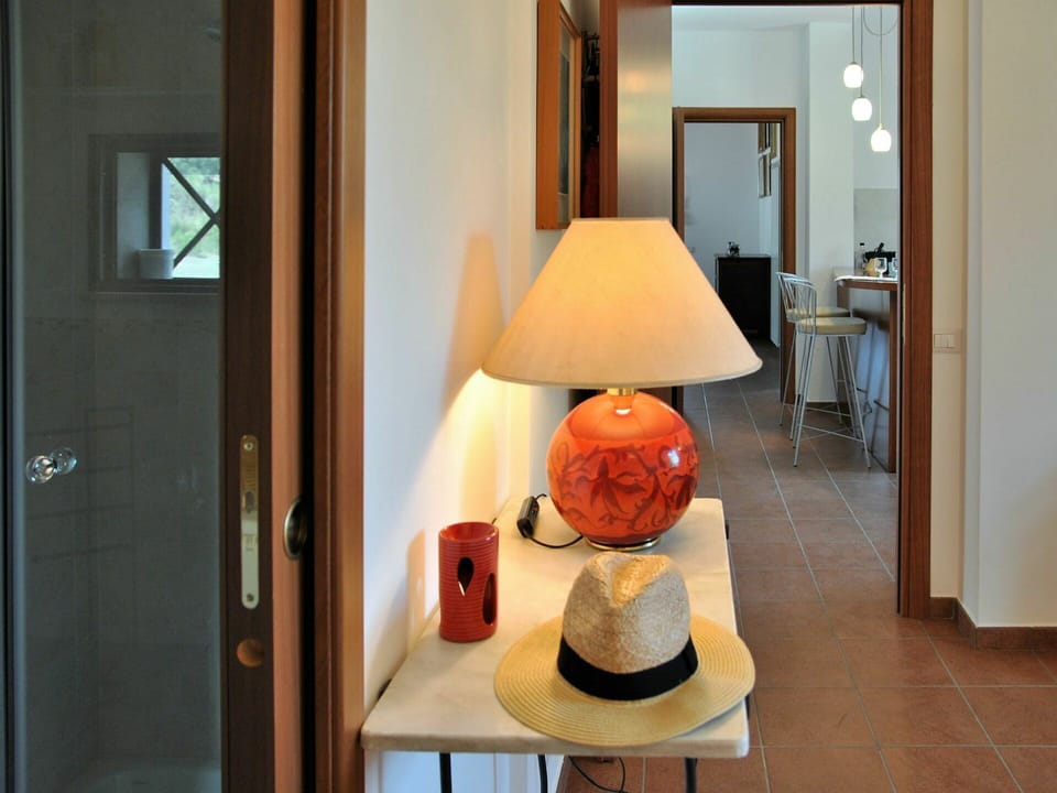 Property, Orange, Wood, Building, Interior Design, Lamp, House