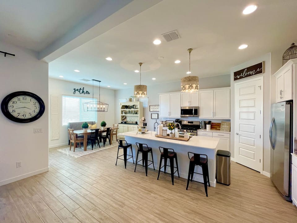 Kitchen/ Island/ Dining Area {Open Floor Plan}