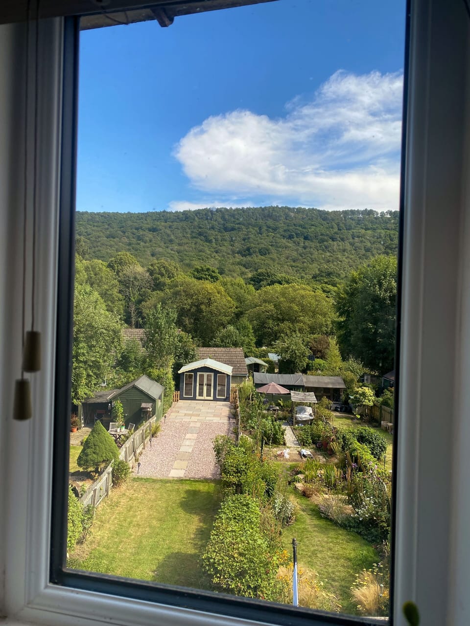 View from main bedroom landing window