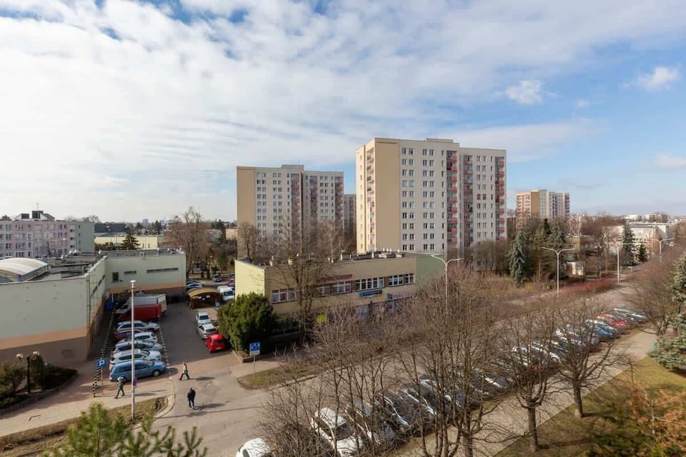 The apartment's surroundings. 