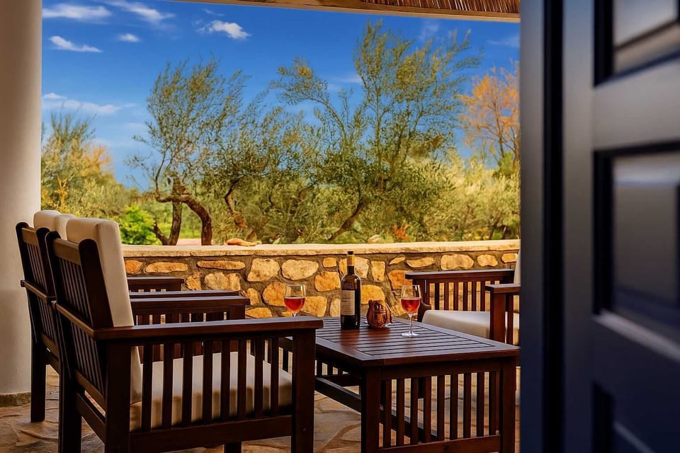Blue - Open-air elegance: Unwind in style surrounded by nature's embrace
