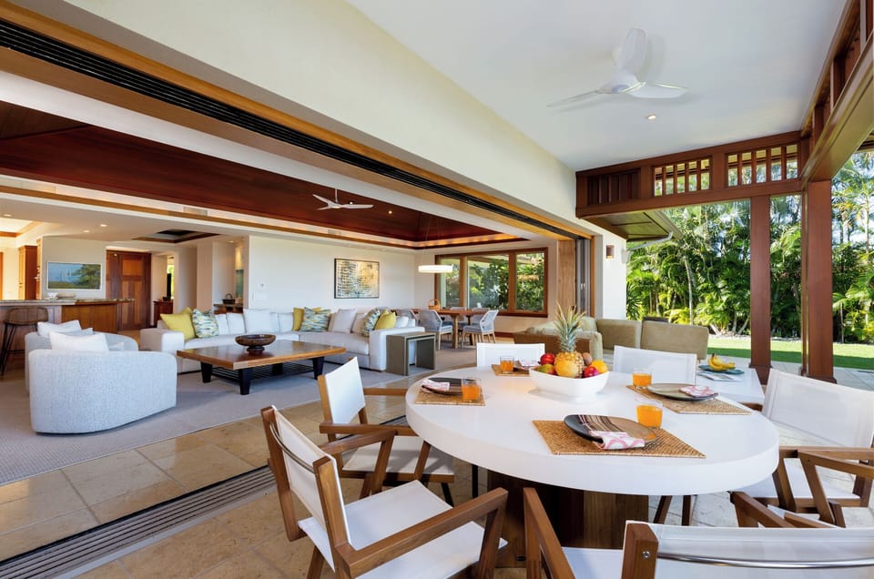 View from the lanai to the great room