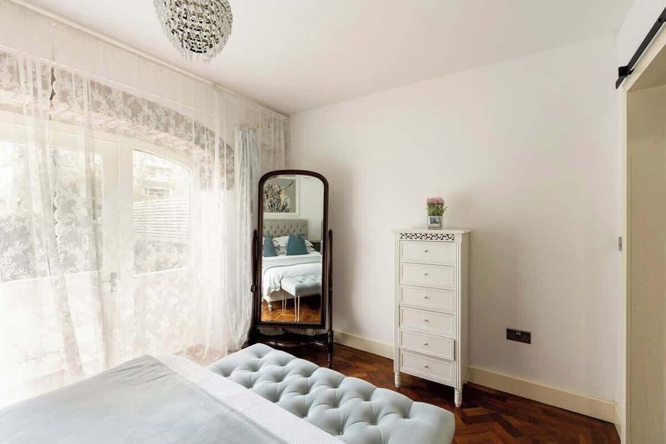 Simple storage and floor length mirror